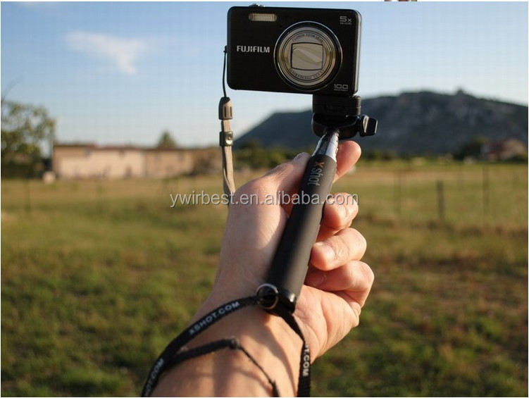 売れ筋のポータブル2014年一脚selfieスティックホルダークリップ付きセルフ- 肖像画のための携帯電話とカメラ問屋・仕入れ・卸・卸売り