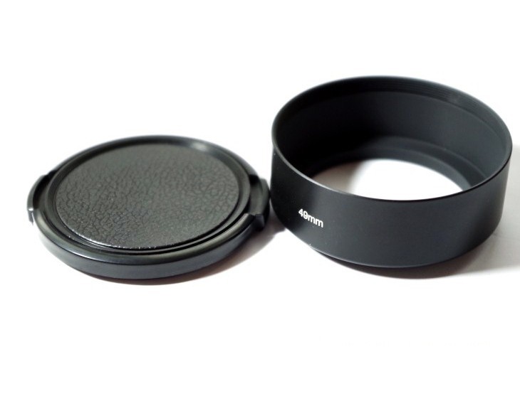 2019 49mm Professional Standard Metal Lens Hood 49mm Screw In 49mm