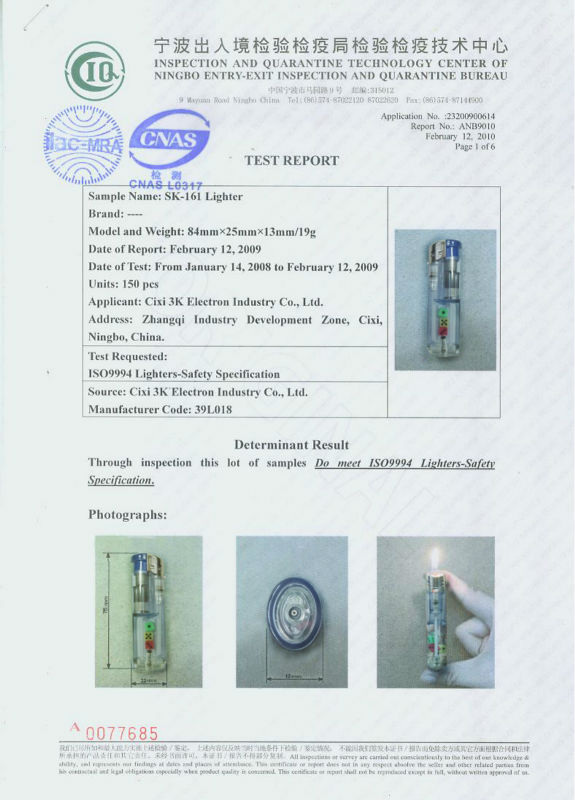 ちゃちなプラスチック製の高品質電子ミニガスライター、 iso9994とen13869証明書問屋・仕入れ・卸・卸売り