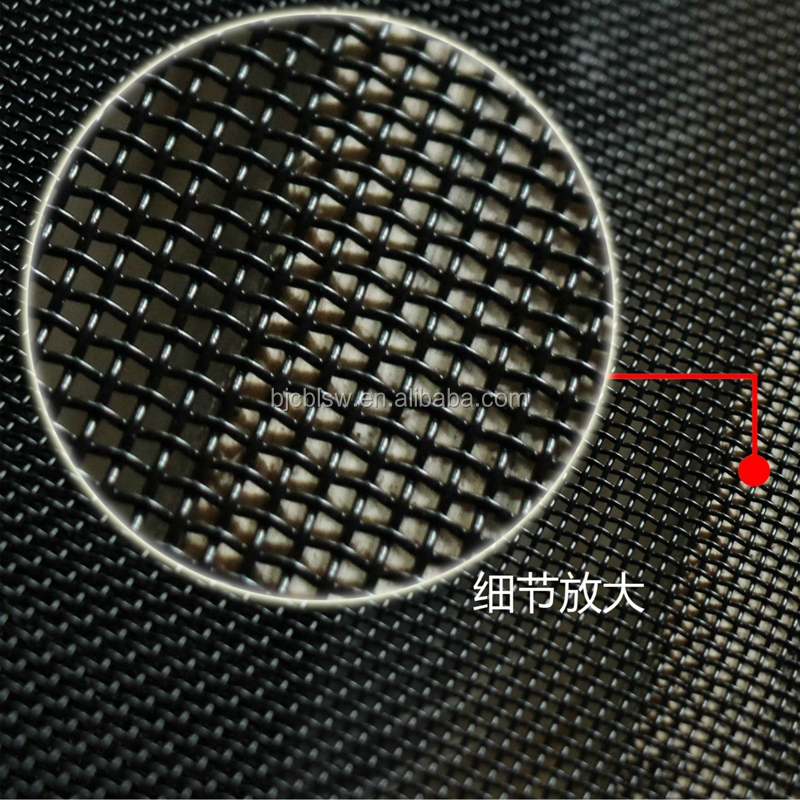 中国メーカー11x11Mesh 0.8ミリメートルブラックパウダーコーティングされたステンレス鋼セキュリティウィンドウスクリーンメッシュ 問屋・仕入れ・卸・卸売り