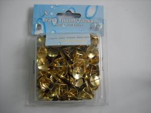 2014 Quality gold brass thumb tacks, thumb pins,push pin問屋・仕入れ・卸・卸売り