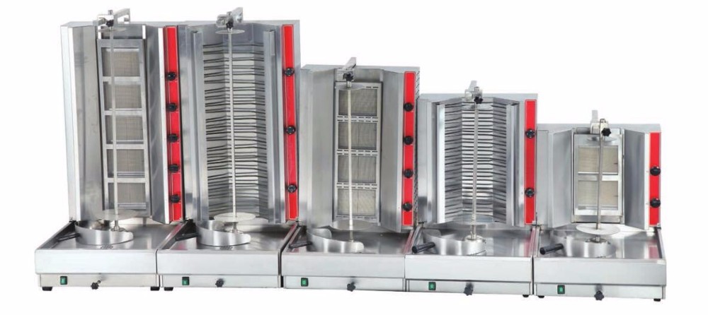 2-5バーナー電気shawarmaグリル機仕入れ・メーカー・工場