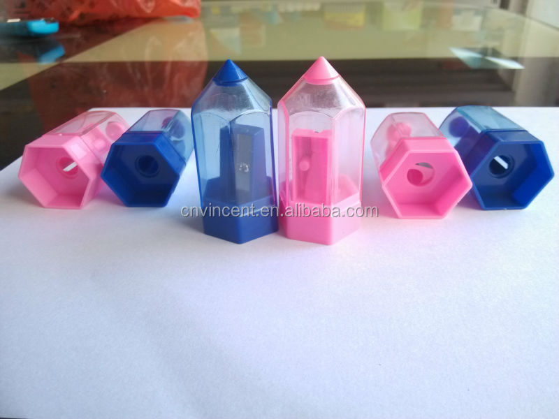Manganese steel pencil shape plastic color pencil sharpener問屋・仕入れ・卸・卸売り