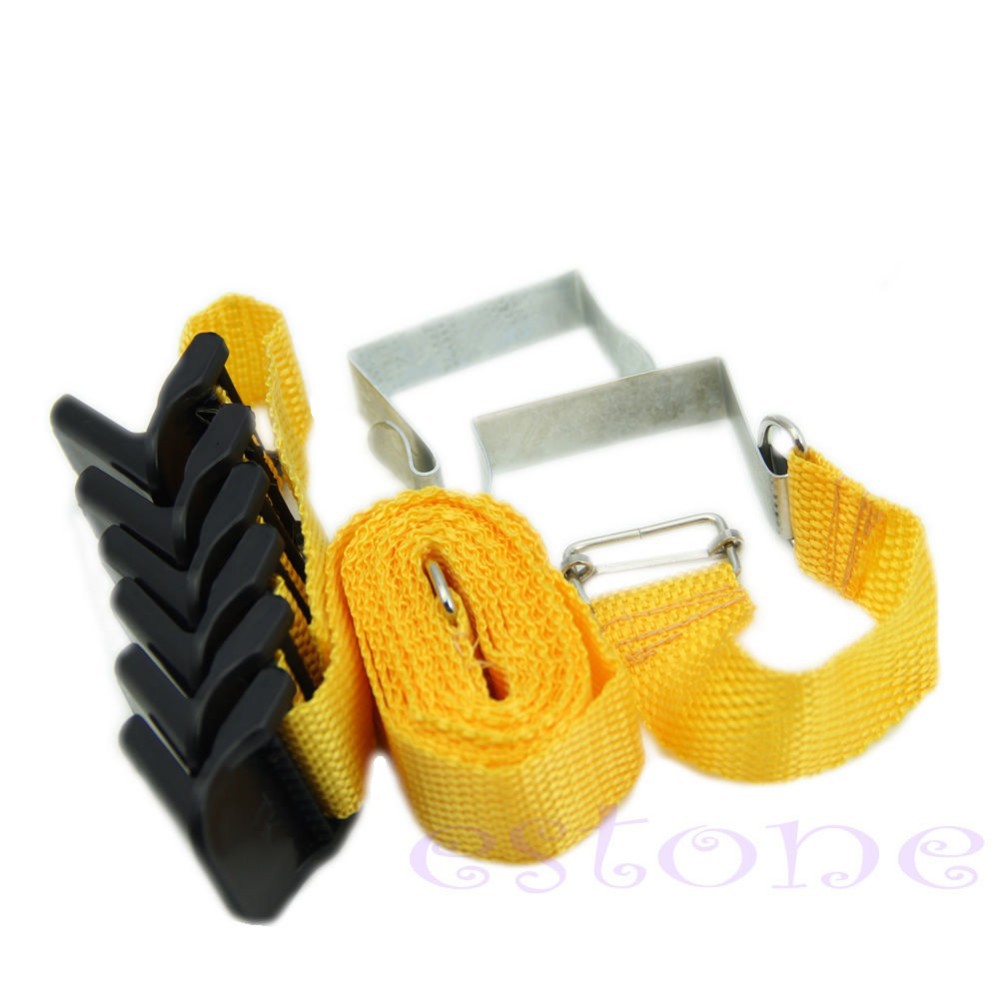 E79 1pc Adjustable Over Door Straps Hanger Hat Bag Coat Clothes Rack