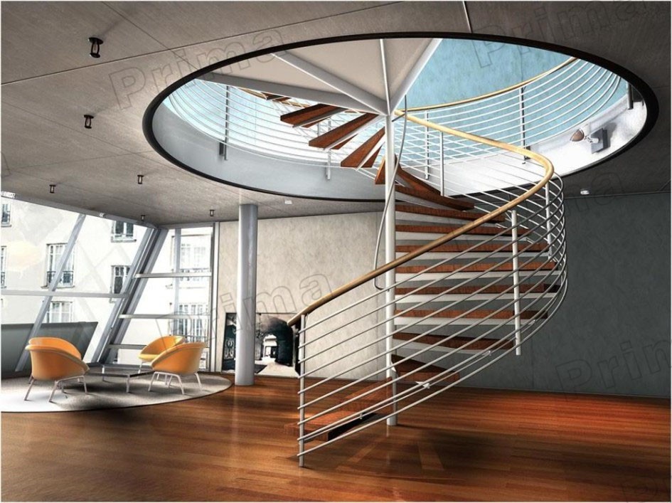Diy instalación escalera de caracol de acero diseño de interior ... Acero diseño Escalera