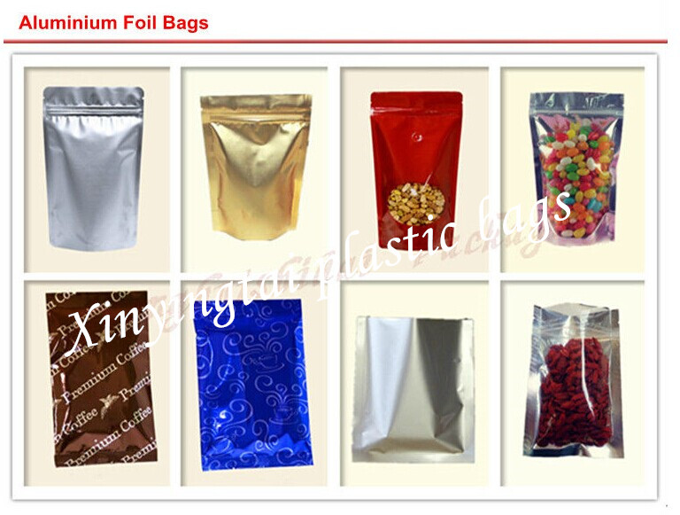 Fashional low price cocoa bean pouch/aluminum foil oat bags