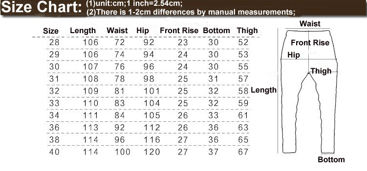 european to american pant sizes