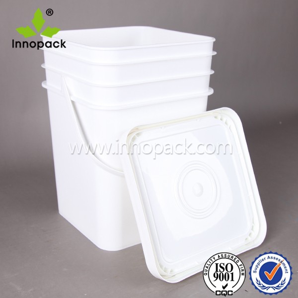 20リットル/ 5ガロン正方形ppプラスチックバケツ用パッキングと収納用法プラスチック油バケット仕入れ・メーカー・工場