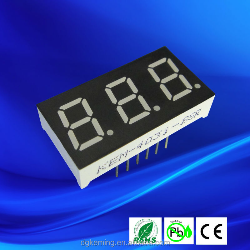 3 digit digital electronics 0.4 inch led 7 segment display kem 0.4