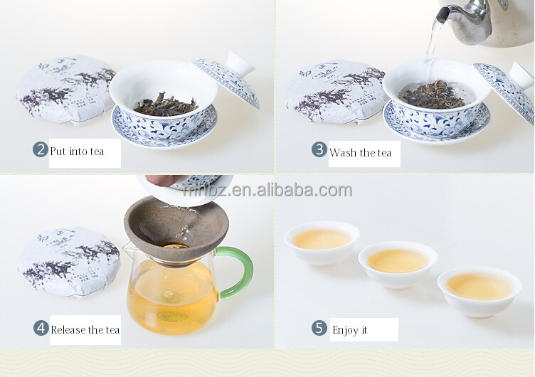 New pressed Yiwu Puerh bing cha Tea