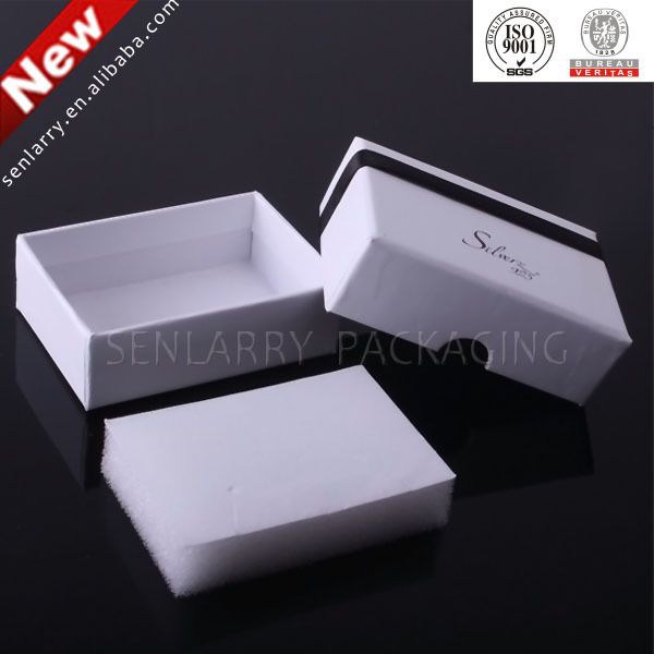 plain fashion handmade paper gift box with foam insert