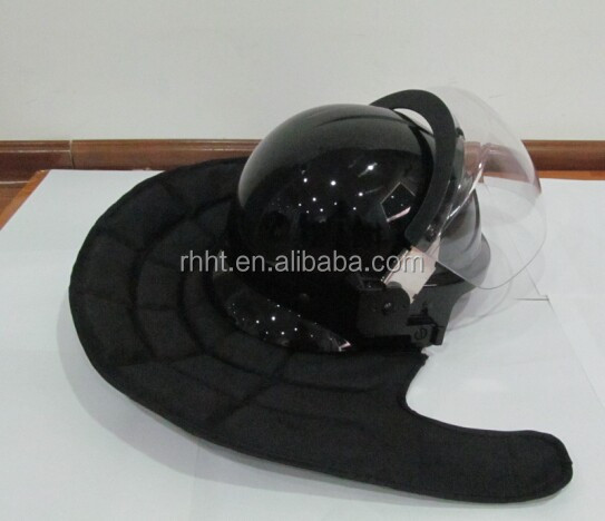 高品質韓国スタイル抗- 暴動警察ヘルメットバイザー付きとネックプロテクター、 警察安全ヘルメット、 の暴動鎮圧用ヘルメット問屋・仕入れ・卸・卸売り