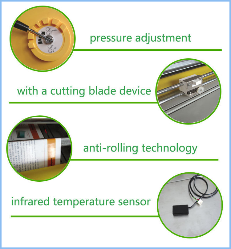 2018 new 3812 high precision 380mm roll laminator