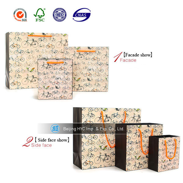 高品質customed再生紙の袋の包装仕入れ・メーカー・工場