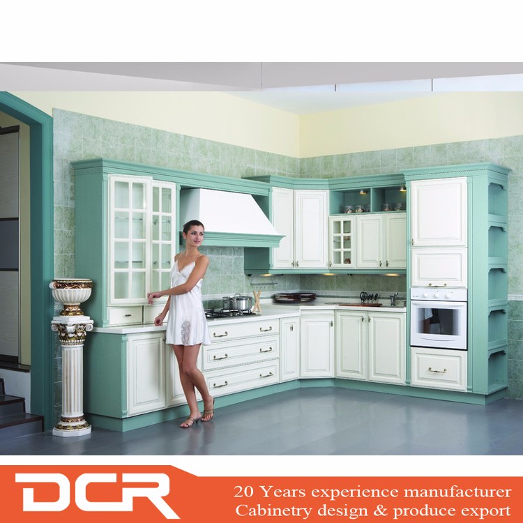 High Gloss White Color Vinyl Wrapped Pvc Kitchen Door For