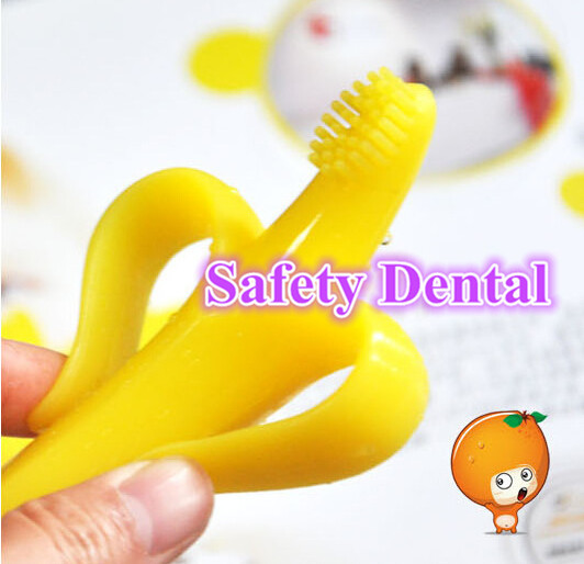 面白い赤ちゃんの歯ブラシバナナteethtoothトレーニング/用シリコン赤ちゃんの歯ブラシ 問屋・仕入れ・卸・卸売り