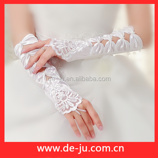 結婚式白い装飾のブライダル手袋ロングチュールブライダル手袋仕入れ・メーカー・工場