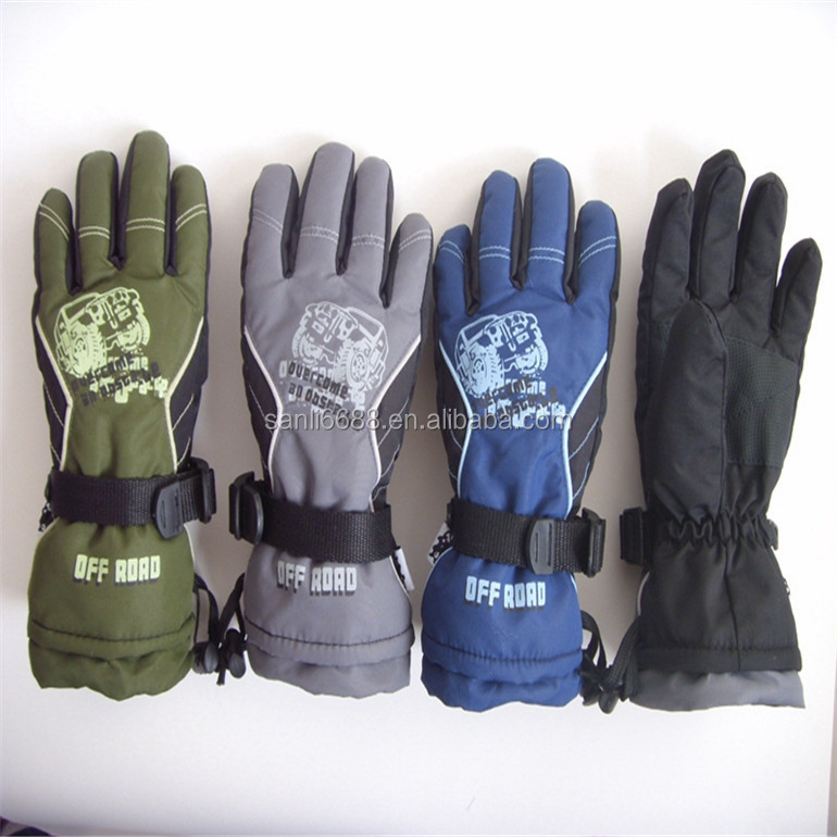 キッド・小児cotton/スキーのための革サイクリンググローブ/スノーボード問屋・仕入れ・卸・卸売り