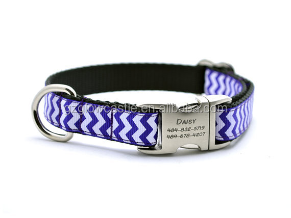Chevron Stripe Personalized Dog Collar (8).jpg