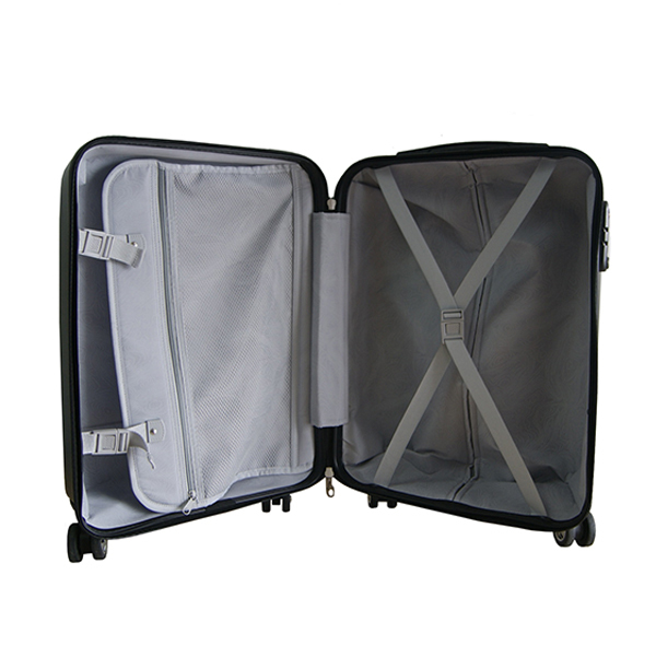 黒のabsハードシェルのpc小さいサイズの荷物が機内持ち込みハードトロリースーツケース仕入れ・メーカー・工場