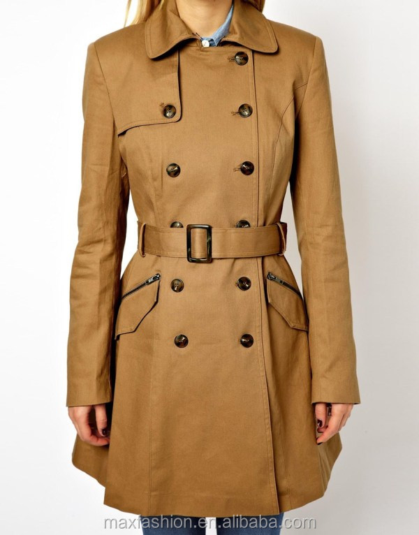 中国カスタム- 製冬のコート、 oemブランドファッショナブルな女性のコート、 2015熱い- 販売女性のためのトレンチコート仕入れ・メーカー・工場
