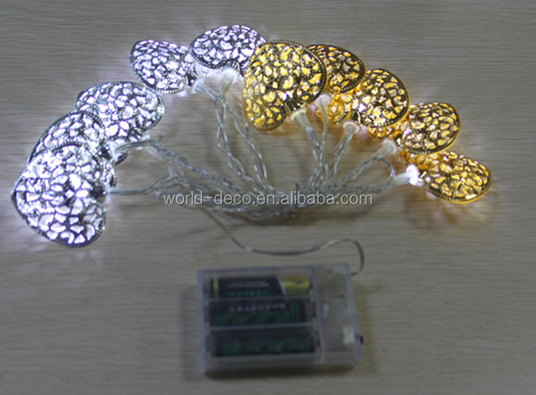 形状豆電球3d心臓/3dハート形のledガーランド/バッテリー式led装飾的なライト問屋・仕入れ・卸・卸売り