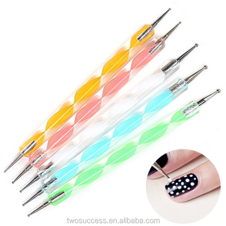 Fashion Beauty Design Nail Art Tool Spiral handle Nail Dotting Pen (2).jpg