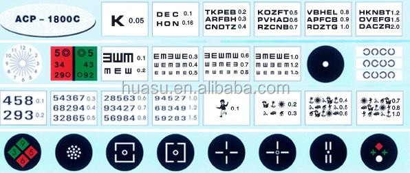 ACP-1800オートチャートプロジェクター眼科チャートプロジェクターで3種類のチャートオプション仕入れ・メーカー・工場