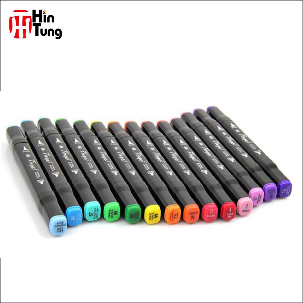 24pcs Dual Tip Permanent Fabric Marker In Nylon Bag Buy 24ct Double