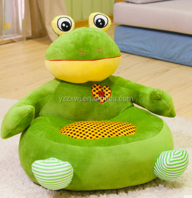 Plush Baby Animal Sofa Chair Baby Sofa Frog Chair Green Frog Soft Sofa