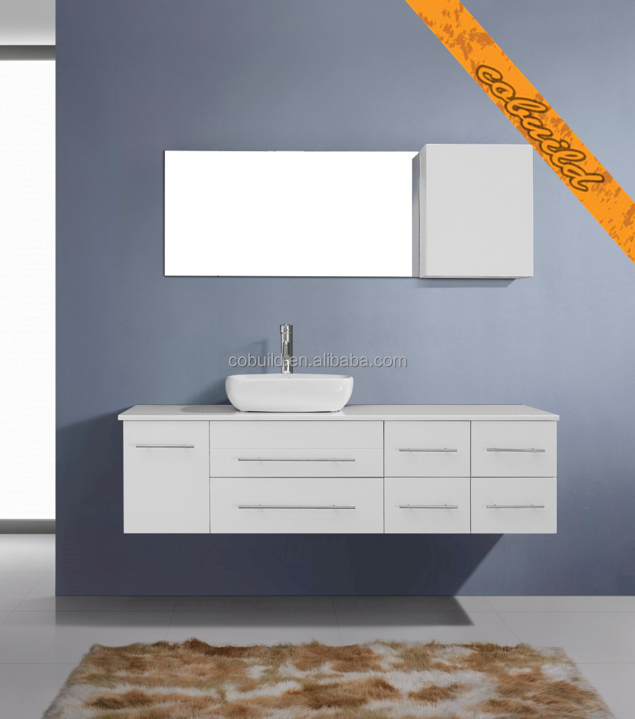 Buy Wholesale QI003551.W Modern Long Bathroom Wall Mounted Cabinet