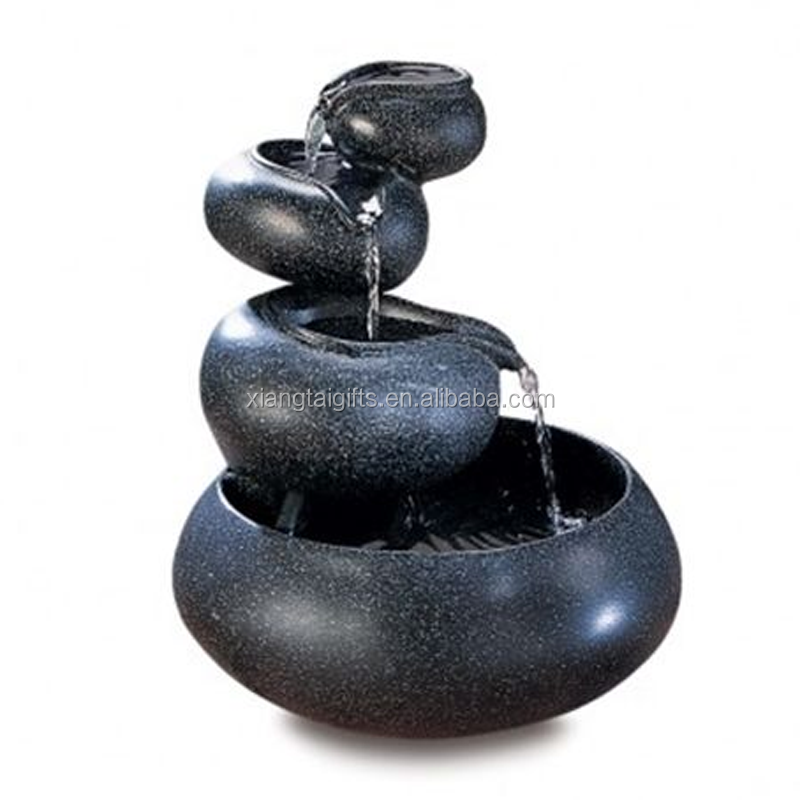 resin four tier tabletop indoor water fountain resin four tier tabletop indoor water fountain