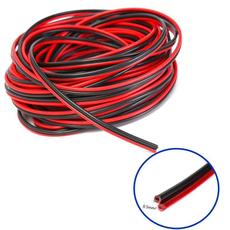 Gå tilbage Forlænge pin Source PVC 2 core speaker wire black & red 0.5mm and 0.75mm2 on  m.alibaba.com