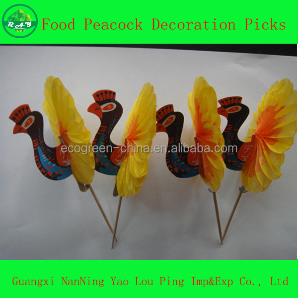 Cinnamon Paper Flags Toothpicks