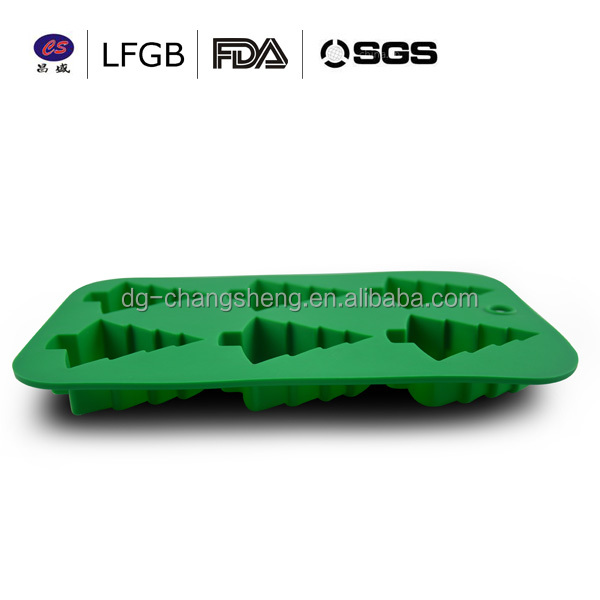Custom design tree shape silicone cake mould for Christmas cake decoration