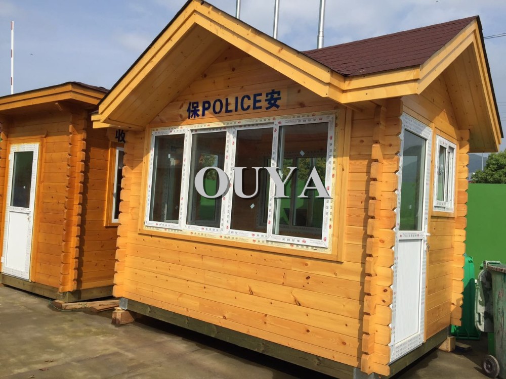Prefabricated Wooden House Garden Log Cabin Green Small High