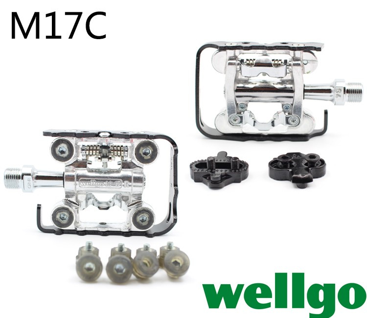 wellgo pedal wpd-m17c mountain bike pedal two-sided dual-use