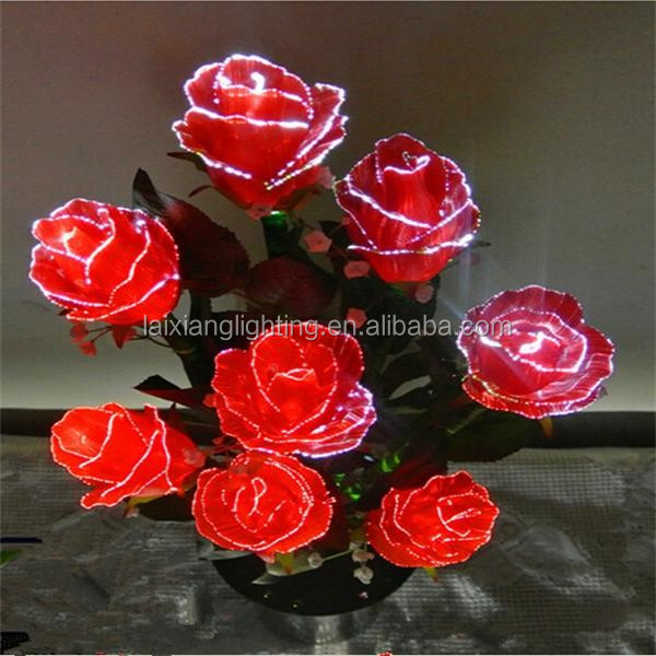 リリーローズウェディング花タイプの花選択することができる結婚式装飾花で7色の花装飾屋内仕入れ・メーカー・工場