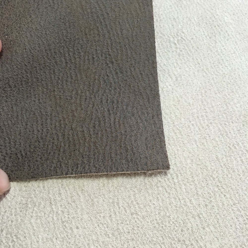 Wrinkle Effect Nubuck Suede Fabric Bonding With Pu Base Tc For Sofa