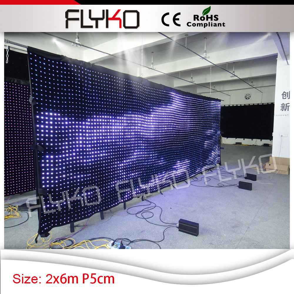 Rideau de leds vidéo 3 x 8 mètres - Pixel 9 cm sur grossiste chinois import