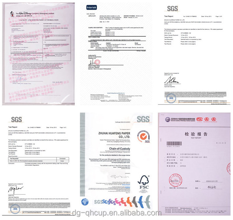 Paper Material and Single Wall Style microwave paper cups/Raw Material