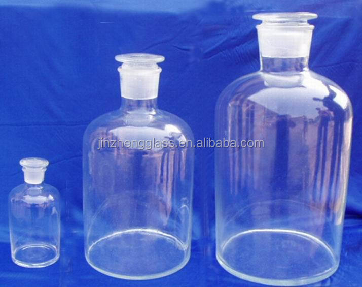 輸液表面酸エッチング使用とハンドリング明確な試薬広口ガラス瓶問屋・仕入れ・卸・卸売り