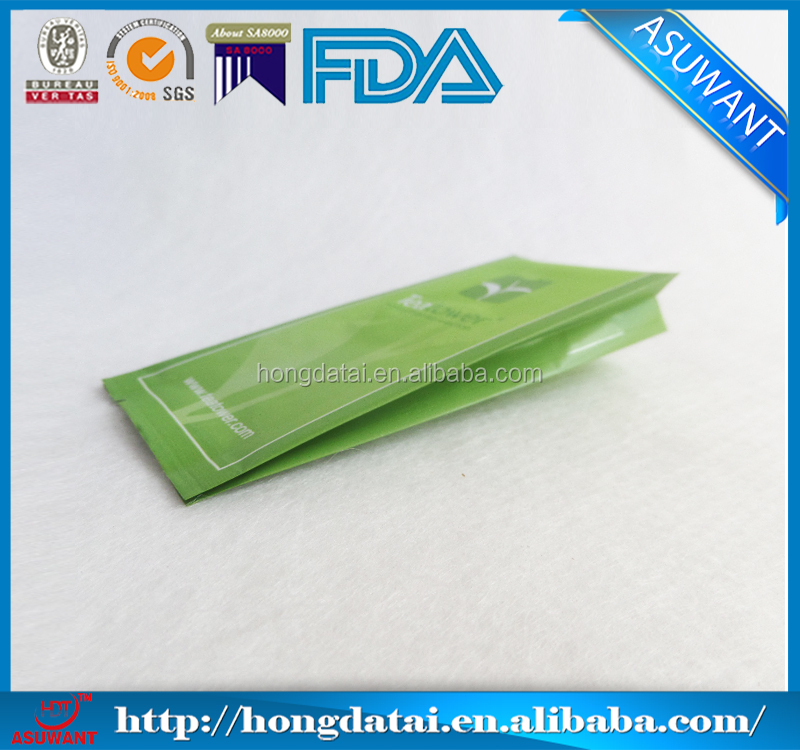 custom printing empty tea bags/side gusset aluminum foil tea bag
