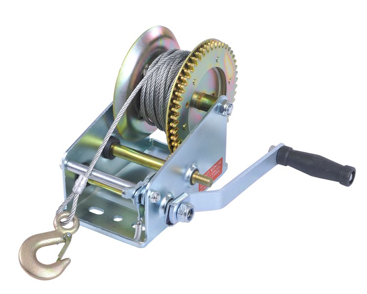 Manufacturer 2000lbs Hand Manual Winch Mechanical Galvanized Operated Mechanical With Cable