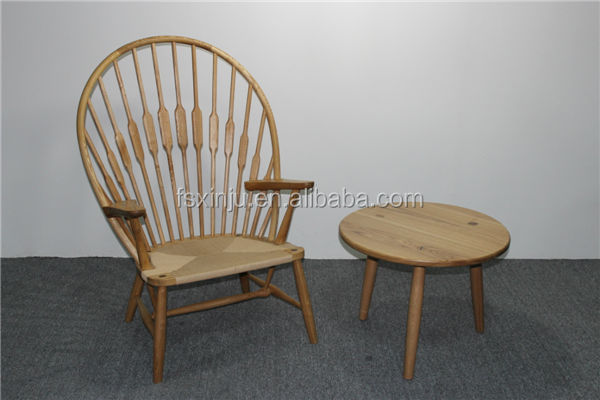 中国のスタイルのレジャーチェア/固体木のレストランの椅子/ハンスjレプリカ。 ウェグナーc012ピーコックチェア仕入れ・メーカー・工場