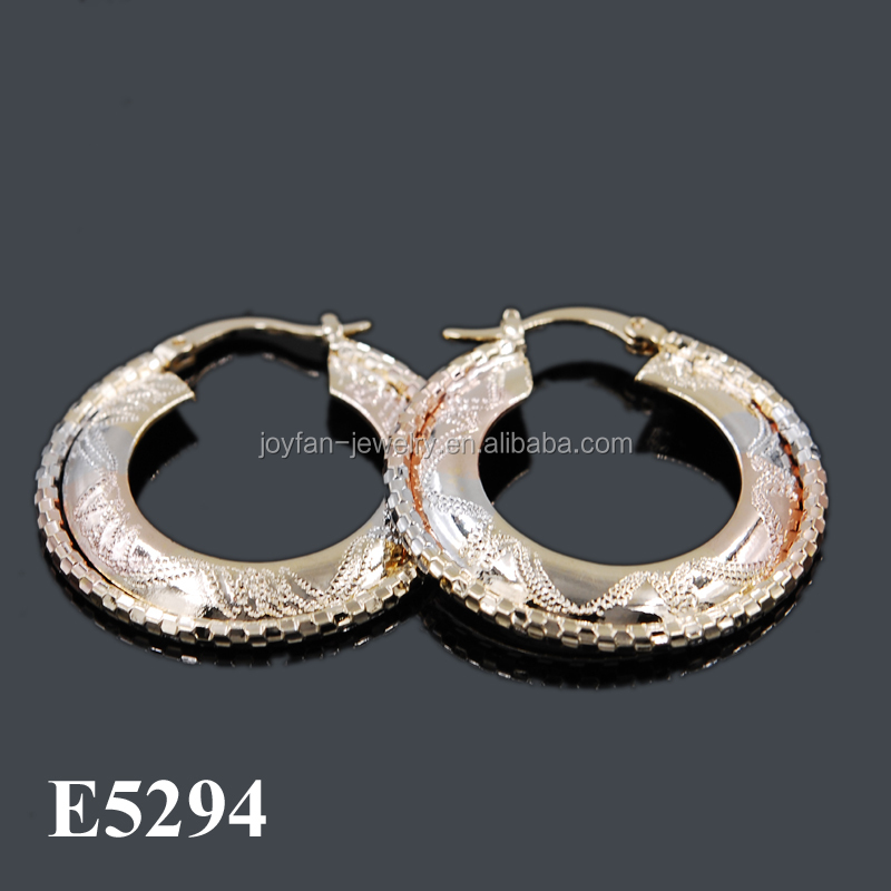 Fashion Jewelry Hong Kong Chinese Earrings Other Tri Tone Earrings Designs