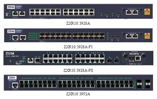 ZXR10 3928A Switch - 24 Port + 2 Gigabit, Layer 3 Network