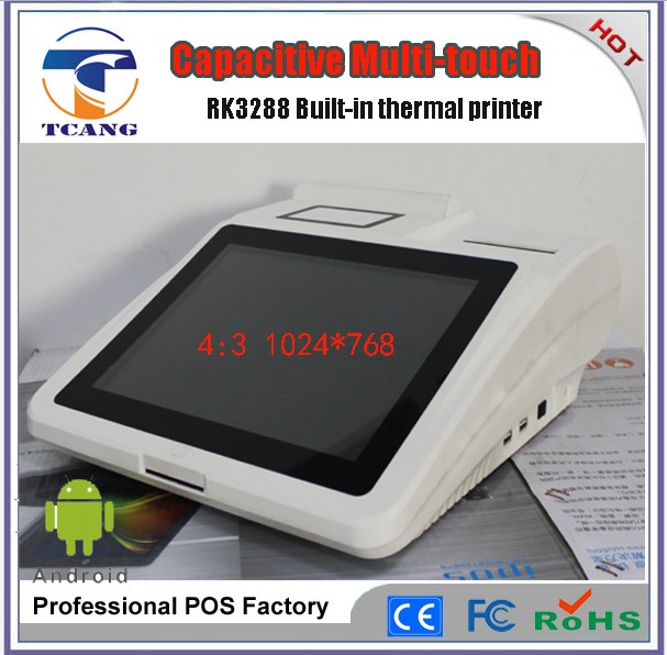 2017 All In One Touch Screen Android Pos Terminal With Printer