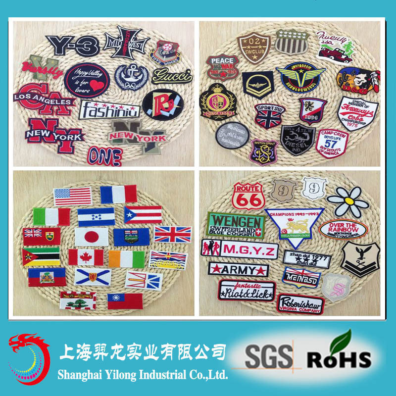 2016 3d刺繍パッチ衣料用仕入れ・メーカー・工場