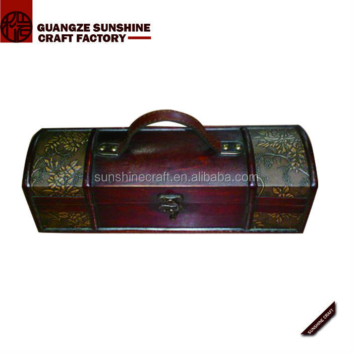 Vintage style wooden wine box wine wooden box red wine wooden box